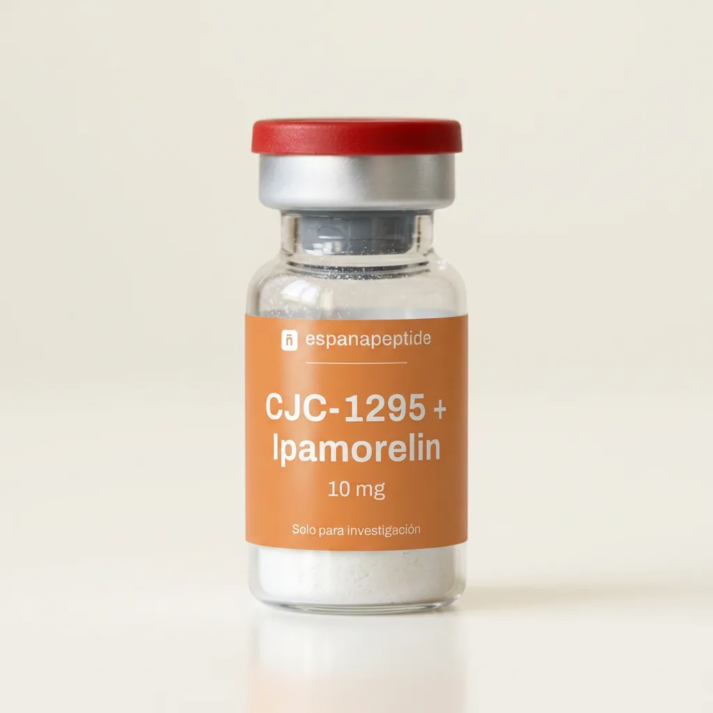 CJC-1295 + Ipamorelin 10mg vial de péptido de investigación